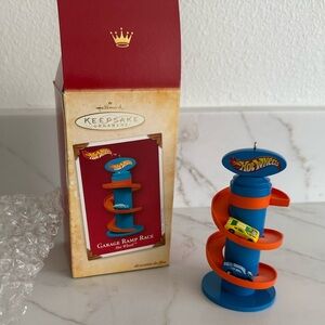 Hallmark Hot Wheels Garage Ramp Race Keepsake Ornament 2004